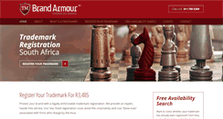 Desktop Screenshot of brandarmour.co.za